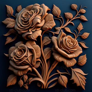 3D model Roses (STL)